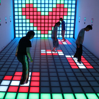 Piste de danse interactive pour jeux d'enfants 30x30cm Lumière de piste de danse interactive à LED jeux lumineu