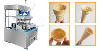 Machine à fabriquer des cornets de glace Gelgoog, gaufrettes, mini-gobelets à gaufrettes, entièrement automatique
