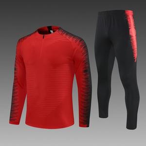 Wholesale Half Zip Custom Soccer Tracksuit Long Sleeve Jersey Jogging Sportswear Polyester Men Adult Football Team Training Suit - Product Image 2