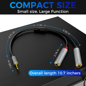 Mạ Vàng 3.5Mm Để Đôi 6.5Mm Nữ Trs Cáp Aux Nam Mono 6.5 Jack Để Âm Thanh Stereo Jack 3.5 Âm Thanh Cáp Cho Mixer Khuếch Đại - Product Image 5