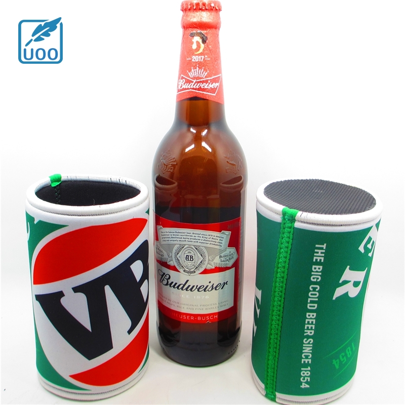UOO OEM новая модная напечатанная Неопреновая банка для охлаждения напитков, пивная бутылка, держатель для короткой бутылки