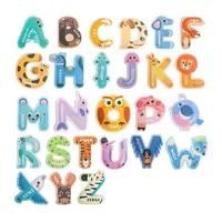 Lettere magnetiche colorate ABC alfabeto giocattoli a forma di animale grandi magneti per frigorifero maiuscole