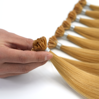 Extensiones de Cabello Humano Virgen Remy 100% con Punta en U, Color y Logotipo Personalizados, Precio de Fábrica, Venta al Por Mayor para Salones de Belleza