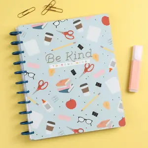 Cuaderno de alta calidad personalizado, lista de tareas, planificador de objetivos en espiral, papel grueso, cuidado personal, diario semanal, agenda mensual