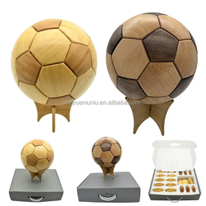 Thân thiện với môi trường gỗ thủ công mỹ nghệ lắp ráp của tác phẩm nghệ thuật máy tính để bàn trang trí văn phòng sáng tạo bằng gỗ trang trí bóng đá - Product Image 6