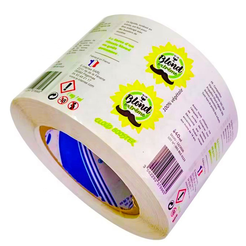 Waterproof PVC Food Packaging Stickers Custom Adhesive Labels for Food Packing