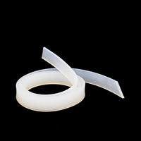 Bande de silicone blanche carrée pour bannière publicitaire, boîte lumineuse, garniture de bordure en tissu, bandes de couture pour véhicules, boîtes lumineuses à cadre clip