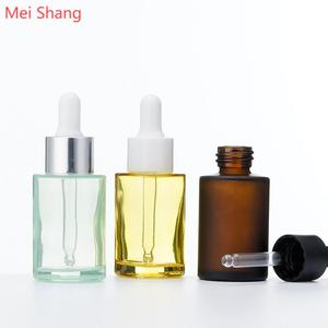 ขวดแก้วใสสีขาวอำพันพรีเมียมขนาด 50 มล. พร้อมหลอดหยดพิมพ์ลายสำหรับน้ำมันหอมระเหย ขายดี - Product Image 4