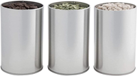 Design minimaliste Vintage Plain Black Tea Tin Coffee Storage Plug Couvercle Metal Black Tea Tins Canister Can