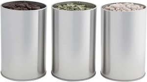 Design minimaliste Vintage Plain Black <span class=keywords><strong>Tea</strong></span> Tin Coffee Storage Plug Couvercle Metal Black <span class=keywords><strong>Tea</strong></span> Tins Canister Can - Product Image 4