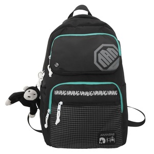 Navabag Backpack For Men Women Student Laptop Bag 20-39L Large Capacity Color Blocking Shoulder Straps School Education Unisex - Product Image 5