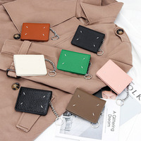 Tas dompet kulit, dompet kartu Multi fungsi tas bahu tunggal tas selempang