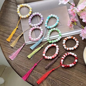 Pulsera de cuentas con diseño de borlas de colores variados para mujer, accesorio de joyería de moda - Product Image 3