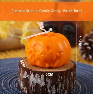 Vela artesanal decorativa con forma de fruta para Halloween, de cera de parafina perfumada, ideal para fiestas y celebraciones. - Product Image 5