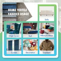 Hochwertige Hot Sale Home Textile Polster Leder wie 100% Polyester Stoff für Wohnzimmer Sofa