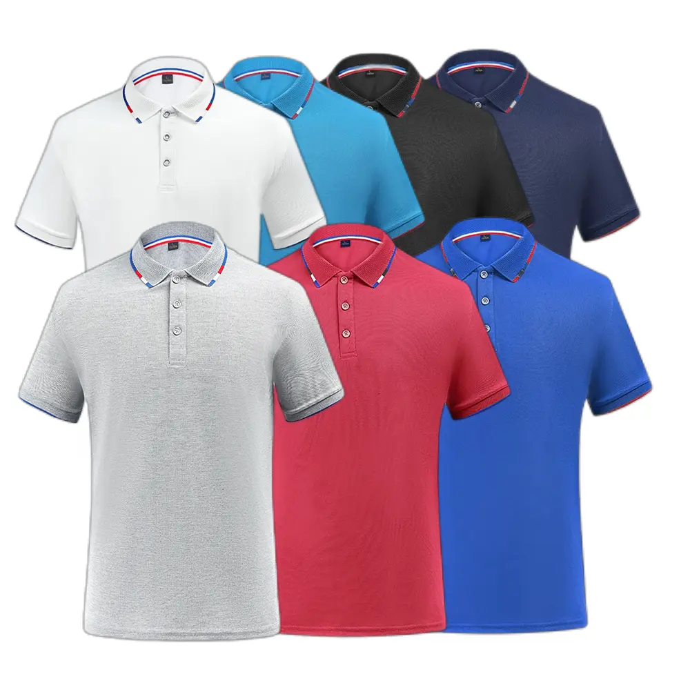 Camisa polo masculina de golfe, camisa casual, manga curta, logotipo personalizado
