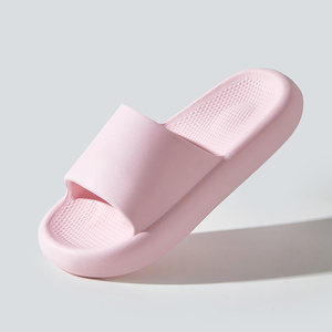 Sandalias Deslizantes de EVA Color Morado Claro, Chanclas Abiertas Acolchadas para Interiores, para Todas las Temporadas - Product Image 5