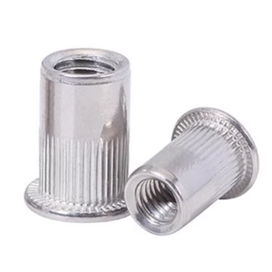 Écrou à riveter moleté à encoches profondes en acier inoxydable 304 poli M3-M12 - Product Image 1