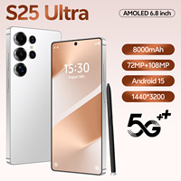 Smartphone S25 Ultra 5G Layar AMOLED RAM 16GB ROM 1TB Kamera AI 108MP Baterai 8800mAh Pengisian Daya 65W