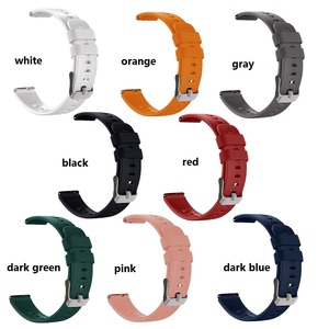 Bracelet en caoutchouc de silicone de 16mm avec boucle classique blanc doux rose gris couleurs bande à la mode pour montre Huawei <span class=keywords><strong>B6</strong></span> - Product Image 4