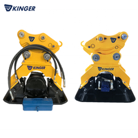 Compacteur à plaques vibrantes hydraulique KINGER pour excavatrice