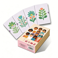 Jeu de cartes éducatif pour enfants avec revêtement anti-rayures, jeu de cartes d'association