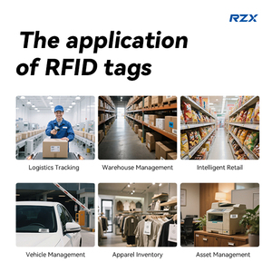 50*50 mét ISO/IEC 15693 13.56MHz HF icode slix chống trộm an ninh RFID Tag thư viện cuốn Sách Sticker tag với chất kết dính trở lại - Product Image 5