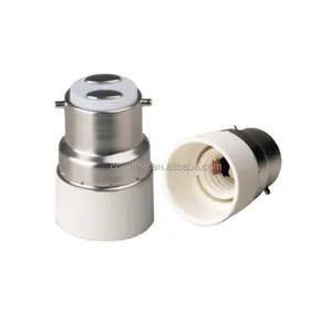 B22 to E14 Edison Screw Base Adapter Converter For LED Halogen CFL Light Lamp