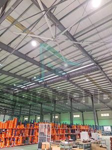 มอเตอร์เซอร์โวแม่เหล็กถาวรแบบไดเร็คไดรฟ์ไร้เกียร์ขนาด 14 ฟุต พร้อมตัวควบคุมความเร็วแบบปรับความถี่ได้สำหรับพัดลมระบายอากาศปริมาณลมสูง - Product Image 2