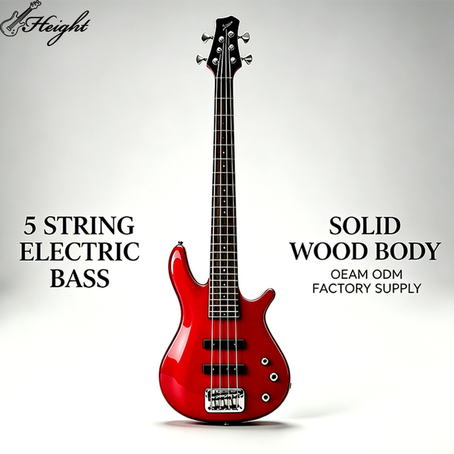 Factory Supply 5 String Electric Bass Guitar Solid Wood MSB-103 OEM ODM Professional Stage Performance Bass Guitar