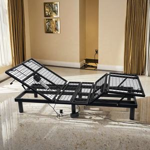 <span class=keywords><strong>Lit</strong></span> <span class=keywords><strong>en</strong></span> métal à mailles réglable électriquement <span class=keywords><strong>de</strong></span> style moderne et durable avec télécommande intelligente pour la maison, la chambre à coucher, le salon, l'hôtel - Product Image 3