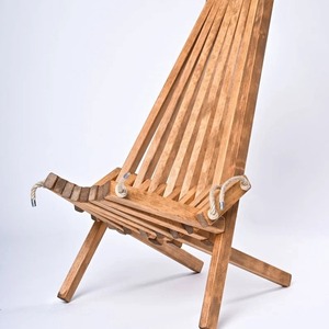 Camping Chair <b>Folding</b> Recliner Solid Wood Portable Outdoor Adult Use Shandong Made Yc 159 - Product Image 1