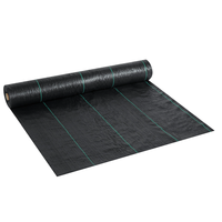 Tapis contrôle des mauvaises herbes, vente en gros, serre d'usine, tissu maille au sol, PP