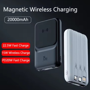Station d'alimentation portable 20000mAh 15W double USB Type-C à charge rapide avec technologie GaN sans fil DC et batterie Li-Polymère – Pack d'urgence - Product Image 6