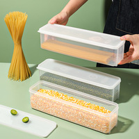 Nieuwe design kleine rechthoekige plastic voedsel bewaardozen met luchtdichte, herbruikbare, luxe sluitdeksel voor fruit, keuken.
