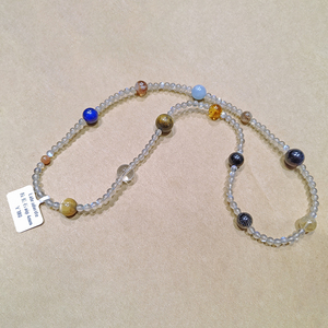 Bracelet <span class=keywords><strong>et</strong></span> collier extensibles 2-en-1 en <span class=keywords><strong>labradorite</strong></span> naturelle <span class=keywords><strong>et</strong></span> cristaux mélangés, bijoux multi-usages en pierres précieuses - Product Image 3