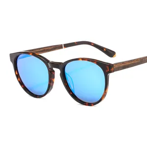 Latest trends custom acetate frame bamboo wooden sunglasses