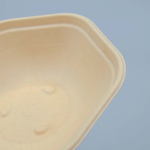 34oz microwavable phân hủy sinh học bột giấy mía dùng một lần để đi Poke salad hình lục giác bã mía bát - Product Image 2