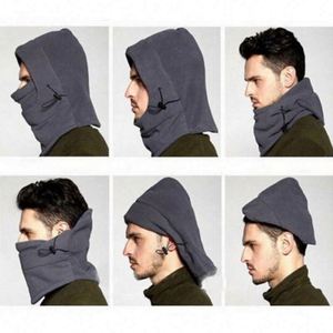 Nouvelle Casquette Tendance Chaude Hiver Homme Femme Chapeaux Imperméables Polaire Thermique Cagoule Cache-cou à Capuche Écharpes de Randonnée - Product Image 3