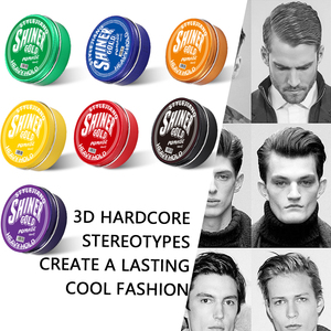 Livraison rapide, personnalisation, parfum biologique, couleur naturelle, boîte en aluminium, cire pour cheveux, pommade pour les coiffures masculines - Product Image 4