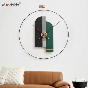 Mandelda Home Decor Minimaliste Moderne Béton Quartz Métal <span class=keywords><strong>Horloge</strong></span> Murale Pour Salon 3d <span class=keywords><strong>Horloge</strong></span> Décoration Murale - Product Image 6