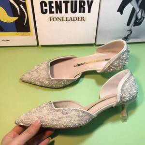 Babouches à talon à paillettes pour l'été et le printemps, idéales pour les soirées, chaussures à talon mule - Product Image 6