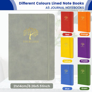 Quaderno A5 Personalizzabile in Pelle PU, Diario <span class=keywords><strong>con</strong></span> Pagine a Righe Spesse e Rilegatura a <span class=keywords><strong>Filo</strong></span> per Scuola - Product Image 2