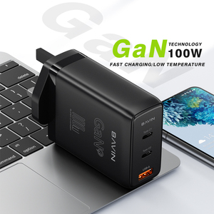 Bavin Anh 100W PC Biểu Tượng Tùy Chỉnh 917E Gan Loại C Android Nhanh Chóng Tường Di Động Điện Thoại Di Động Sạc - Product Image 2