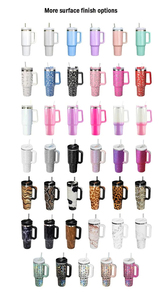 Bán buôn 40oz cách điện Tumbler số lượng lớn double-tường thép không gỉ chân không cách nhiệt chai nước cốc cà phê với xử lý rơm - Product Image 5