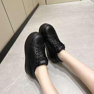 Nouvelle Collection Automne 2026 : Baskets tendance coréennes à plateforme et lacets pour femme, chaussures décontractées à semelle épaisse - Product Image 4