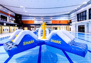 Parcours d'obstacles aquatiques gonflables géants <span class=keywords><strong>pour</strong></span> adultes et enfants, avec toboggan, <span class=keywords><strong>pour</strong></span> piscine d'été - Product Image 4