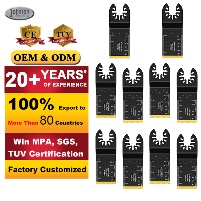 Quick Release Titanium Oscillating Multi Tool Saw Blades for Wood Metal Hard Material
