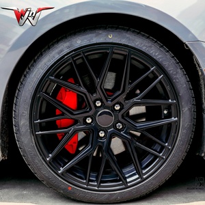 ล้อแม็กซ์อะลูมิเนียมสีดำขนาด 18 19 20 นิ้ว 5X112 5X114.3 สำหรับรถยนต์นั่งส่วนบุคคล ยี่ห้อ Audi BMW Benz <span class=keywords><strong>Lavida</strong></span> A4 Accord Jade K5 Mondeo A6 - Product Image 4