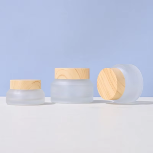 <span class=keywords><strong>TAIBO</strong></span> - Frascos de Vidrio Esmerilado Transparente de 15g, 30g y 50g para Crema Facial, con Tapa Ecológica de Vidrio, Envase de Lujo para Cuidado de la Piel y Cosméticos, Venta al Por Mayor - Product Image 2